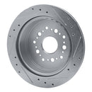R1 92-98 Lexus SC300 Rear Drilled & Slotted Silver Brake Rotor Set