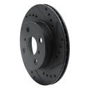 R1 85-88 Chevrolet Nova Front Right Drilled & Slotted Black Brake Rotor