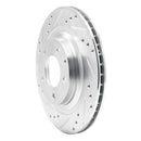 R1 93-95 Mazda RX-7 Front & Rear Drilled & Slotted Silver Brake Rotor Set