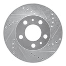 R1 76-93 Volvo 265 Front & Rear Drilled & Slotted Silver Brake Rotor Set