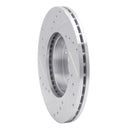 R1 1990-2003 Ford Escort Front Right Drilled & Slotted Silver Brake Rotor