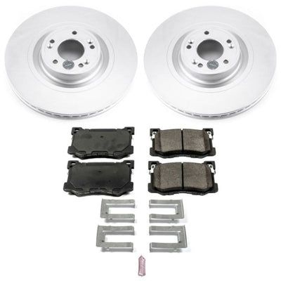 Power Stop 15-16 Hyundai Genesis Front & Rear Z17 Evolution Geomet Coated Brake Kit