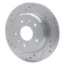 R1 86-91 Mazda RX-7 Front & Rear Drilled & Slotted Silver Brake Rotor Set