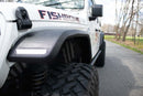 Fishbone Offroad 2018+ Jeep Wrangler JL/JLU/2020+ Gladiator JT Steel Front Fender Flares - Black