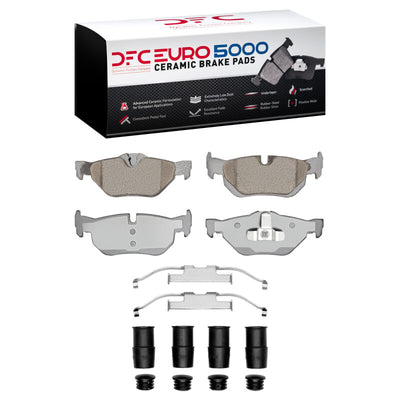 DFC 08-13 BMW 128i Rear Drill/Slot Geoperformance Rotors Euro 5000 Ceramic Brake Pads w/Hardware
