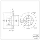 DFC 89-94 Suzuki Swift Front Brake Rotor