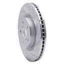 R1 19-24 Subaru Forester Front & Rear Drilled & Slotted Silver Brake Rotor Set