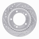 R1 91-98 Chevrolet Tracker Front Right Drilled & Slotted Silver Brake Rotor