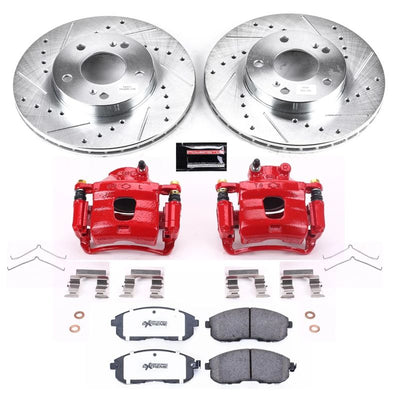 Power Stop 96-99 Infiniti I30 Front & Rear Z26 Street Warrior Brake Kit w/Calipers