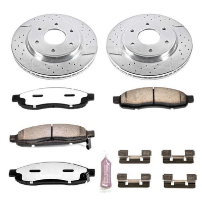 Power Stop 05-07 Infiniti QX56 Front & Rear Z36 Truck & Tow Brake Kit