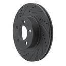 R1 01-11 Ford Ranger (USA/Canada) Front Left Drilled & Slotted Black Brake Rotor