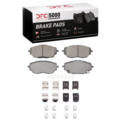 DFC 18-22 Toyota C-HR Front & Rear Drill/Slot Geoperf Rotors 5000 Advanced Brake Pads w/Hardware