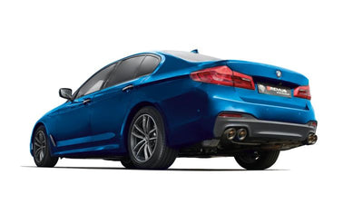 Remus 2017 BMW M550I xDrive G30 Sedan 4.4L (N63R) Axle Back Exhaust w/Chrome Tail Pipe Set