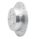 R1 99-04 Jeep Grand Cherokee Rear Right Drilled & Slotted Silver Brake Rotor