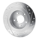 R1 84-88 Nissan 300ZX Front & Rear Drilled & Slotted Silver Brake Rotor Set