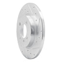 R1 84-85 BMW 318I Front Right Drilled & Slotted Silver Brake Rotor
