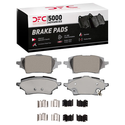 DFC 18-22 Toyota C-HR Rear Drilled & Slotted Geoperformance Rotors 5000 Advanced Pads w/Hardware