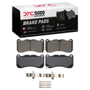 DFC 13-14 Ford Mustang Front 5000 Advanced Low Metallic Brake Pads and Hardware Kit