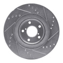 R1 01-08 Saab 9-2X Front Drilled & Slotted Silver Brake Rotor Set