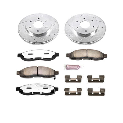 Power Stop 04-05 Infiniti QX56 Front & Rear Z36 Truck & Tow Brake Kit