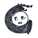 Moroso SBC Over Valve Cover Sleeved 90 Deg Plug Non-HEI Ultra Spark Plug Wire Set - Black
