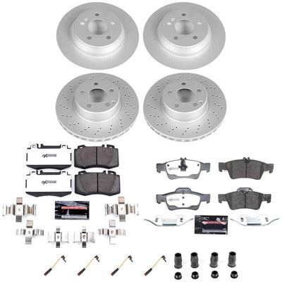 Power Stop 2006 Mercedes-Benz S350 Front and Rear Z26 Coated Brake Kit