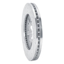 R1 09-12 Chevrolet Colorado Front Right Drilled & Slotted Silver Brake Rotor