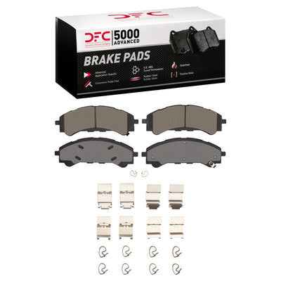 DFC 19-25 Ford Bronco Front Drilled & Slotted Geoperformance Rotors 5000 Advanced Pads w/Hardware