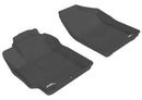 3D MAXpider 2012-2015 Toyota Prius C Kagu 1st & 2nd Row Floormats - Black