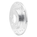 R1 93-05 Ford Taurus SHO Rear Right Drilled & Slotted Silver Brake Rotor