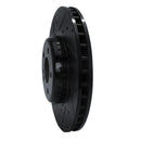 R1 15-23 Mercedes-Benz C300 Sedan Front Left Drilled & Slotted Black Brake Rotor