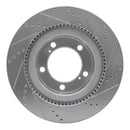 R1 07-22 Toyota Land Cruiser Front Drill & Slot Silver Rotors