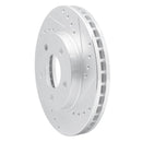 R1 01-07 Buick Rendezvous Front Right Drilled & Slotted Silver Brake Rotor