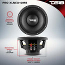 DS18 10in 1000 Watts RMS 8 ohm Neodymium Mid-Bass Loudspeaker