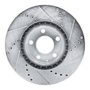 R1 13-19 Mazda CX-5 Front Drilled & Slotted Silver Brake Rotor Set
