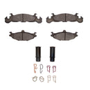 DFC 820090 Chrysler LeBaron Front & Rear Rotors with 5000 Advanced Brake Pads w/Hardware