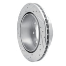 R1 99-25 Chevrolet Express 3500 Rear Right Drilled & Slotted Silver Brake Rotor