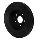 R1 17-23 Subaru Impreza Front Drilled & Slotted Black Brake Rotor Set