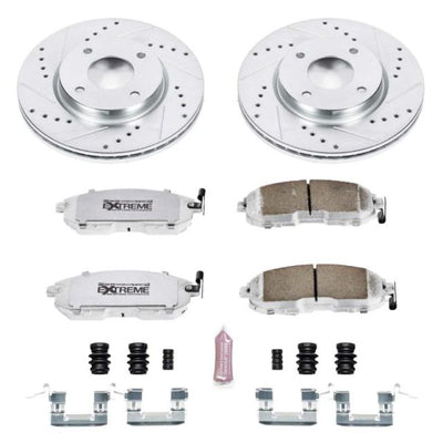 Power Stop 10-14 Nissan Cube Front & Rear Z26 Street Warrior Brake Kit