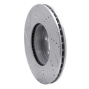 R1 13-20 BMW 335I xDrive Front Right Drilled & Slotted Silver Brake Rotor