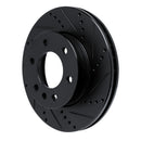 R1 07-18 Dodge Sprinter 2500 Front & Rear Drilled & Slotted Black Brake Rotor Set