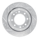 R1 11-25 Chevrolet Silverado 2500 HD Front & Rear Drilled & Slotted Silver Brake Rotor Set