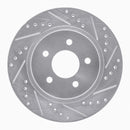 R1 05-10 Ford Mustang Front & Rear Drilled & Slotted Silver Brake Rotor Set