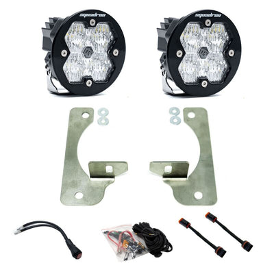 Baja Designs 18-25 JL/JT / 20-25 Gladiator Rubicon Bumper Squadron-R Sport 2.0 Fog Kit (WC) - Clear