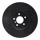 R1 13-20 BMW 440i xDrive Front & Rear Drilled & Slotted Black Brake Rotor Set