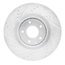 R1 16-25 Mazda CX-9 Front Drill & Slot Silver Rotors