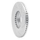 R1 16-25 Mazda CX-5 Front Left Drilled & Slotted Silver Brake Rotor