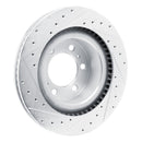 R1 22-25 Lexus LX600 Front Drilled & Slotted Silver Brake Rotor Set
