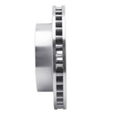 R1 99-20 Cadillac DeVille Front Right Drilled & Slotted Silver Brake Rotor