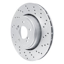 DFC 08-11 BMW 1 Series M Front Right Drilled Hi-Carbon Alloy Geomet Coated Rotor